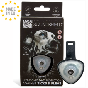 Max & Molly Soundshield Kemifri Mod Flåter, Hund & Kat til halsbånd, Sort, EU