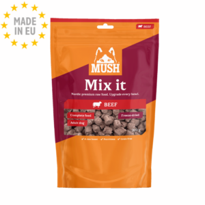 MUSH Mix it- Frysetørret Foder Barf snack til Hund med Okse, 200g EU