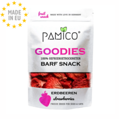 Pamico Frysetørret Jordbær Dry Barf Snack For Hunde & Katte, 30g, EU