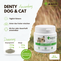 4-legged Denty Naturlig Tandpleje Pulver t. hund & kat 90 g EU