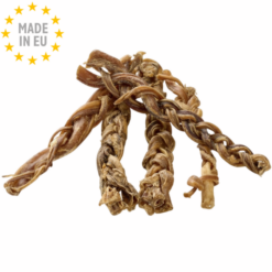Kauartikel Lamme tarm, flettet, Naturlig Snack til hund 15-20 cm 100g EU