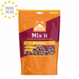 MUSH Mix it- Frysetørret Foder Barf snack til Hund Kylling, 200g EU