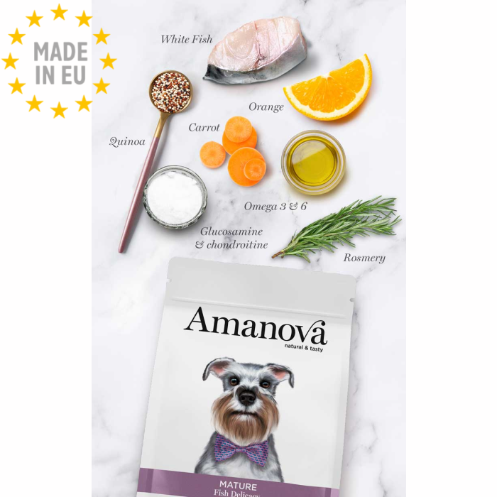 Amanova Delikat Fisk - Senior hundefoder, EU