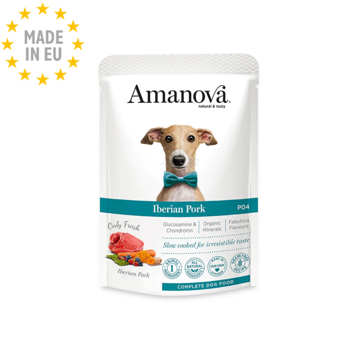 Amanova Iberico Gris Kornfrit vådfoder til voksne hunde 100g, EU - Billede 3