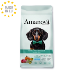 Amanova Mini Iberico Gris Exigent- Kornfrit voksen hundefoder, EU 7kg