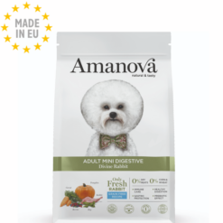 Amanova Mini Kanin Digestive - Kornfrit voksen hundefoder, EU 7kg