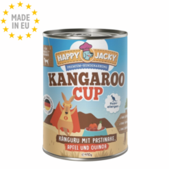 HAPPY JACKY Monoprotein Vådfoder GF til hund Kænguru 410g, EU