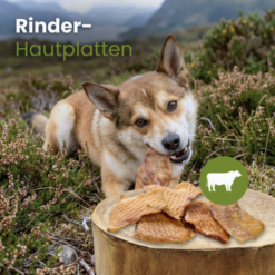 Kauartikel Sund Naturlig God Tyggesnack Kvæg hud Plade 500g EU