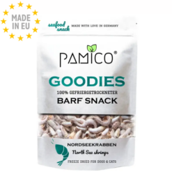 Pamico Frysetørret Nordsørejer Dry Barf Snack For Hunde & Katte, 50g, EU