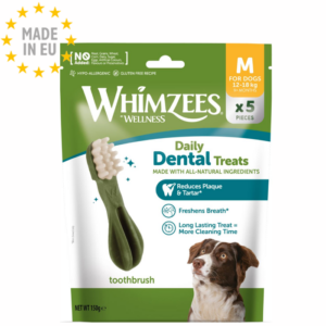 Whimzees tandrensende tyggeben M 5stk. 150g EU