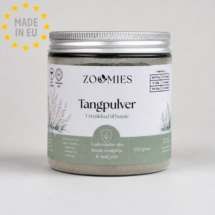 Zoomies Tangpulver Understøtter tandpleje, hud og pels 150 g EU