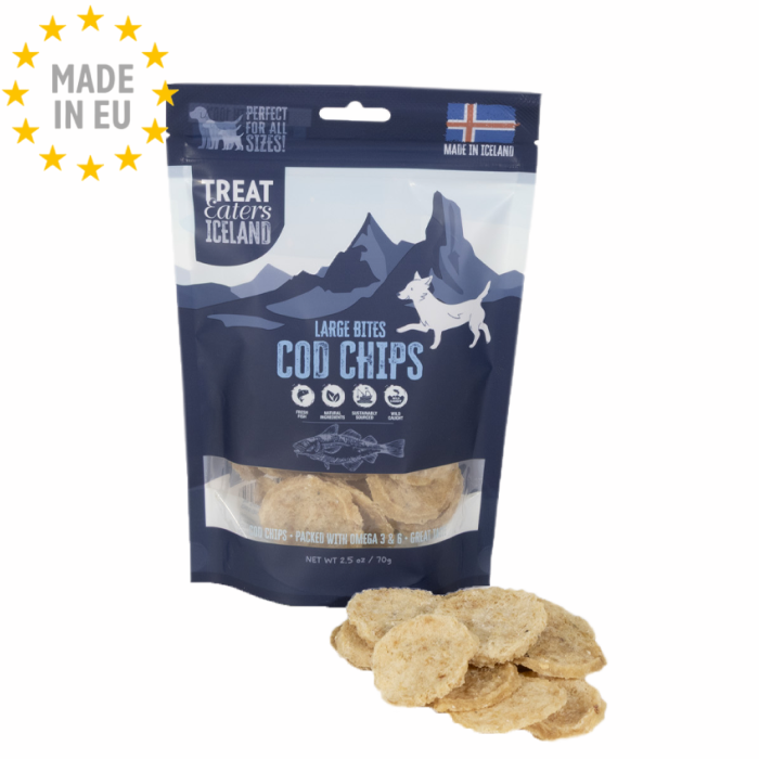 Treateaters Iceland Cod Large Bites Torsk til Hund 70 g EU - Billede 2