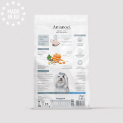 Amanova Mini White Hair Special- Kornfrit små hunde med hvid pels EU
