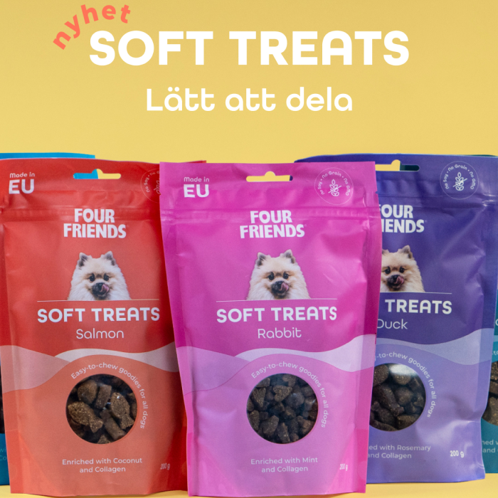 Four Friends Soft Treat Godbid Hund Okse 200g EU