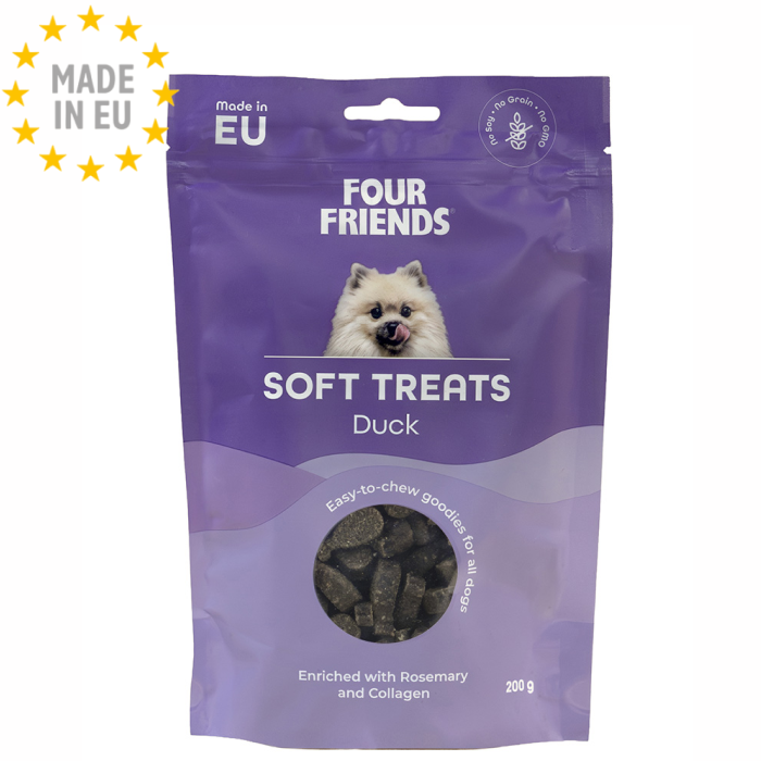 Four Friends Soft Treat Godbid Hund And 200g EU