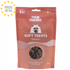 Four Friends Soft Treat Godbid Hund Laks 200g EU