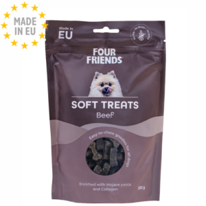 Four Friends Soft Treat Godbid Hund Okse 200g EU