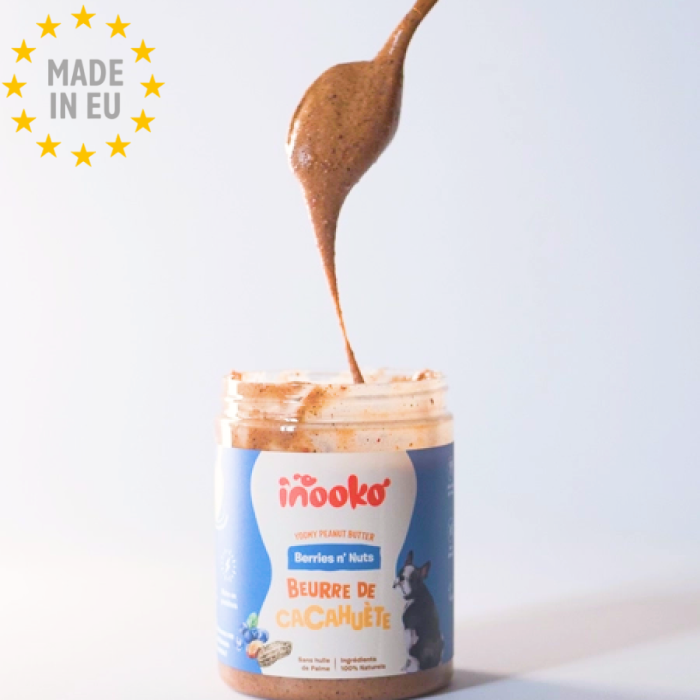 Inooko Peanutbutter Jordbær & Blåbær 300g, EU - Billede 2