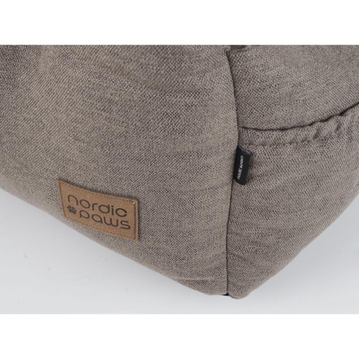 Nordic Paws Otto Bilsæde & transporttaske, Brun Ø50 cm - Billede 3