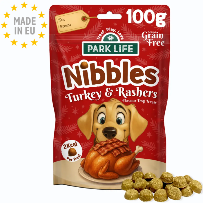 Park life - Nibbles Turkey Kornfri Godbid til Hund, 100g, EU