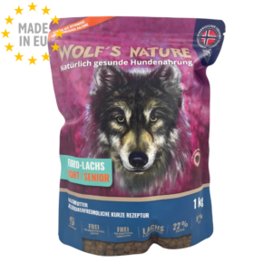 Wolf's Nature Hundefoder Kornfri GF, Fjord Laks Light 1kg /8kg/13 kg, EU