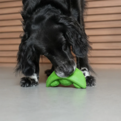 Zee.dog Green Bean Håndfør Slow feeder hund Grøn Ø13cm