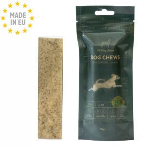 Hi! Dog Chews Hårdtpresset osteben Dild 100% Naturligt EU