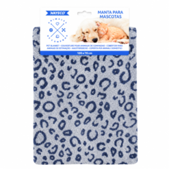 Nayeco Fleece Hundetæppe til hvalp 100x70cm Blå