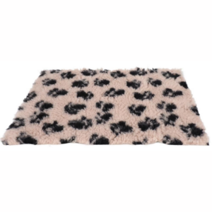 Nordic Paws Vet Bed Hundetæppe, 25MM, Beige m Poter, 150x100cm