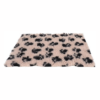Nordic Paws Vet Bed Hundetæppe, 25MM, Beige m Poter, 75x100cm
