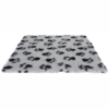 Nordic Paws Vet Bed Hundetæppe, 25MM, Grå m Poter, 150x100cm