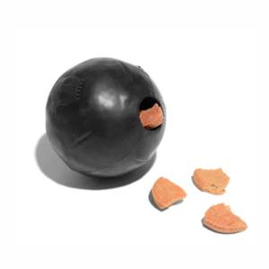 Zee.dog Cannon Ball 100% Naturlig Gummibold hund Sort Ø6cm