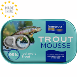 Fish4Dogs Finest Mousse Vådfoder til hund, Ørred 90g, EU