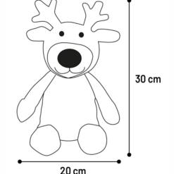 Flamingo Christmas Naturals Blød Hundebamse Jul ca 28cm Ass farve - Billede 4