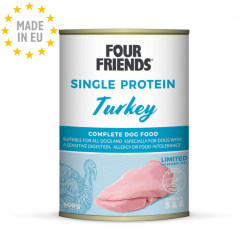 Four Friends Single Protein Vådfoder Kalkun, 400g, EU