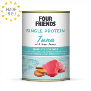 Four Friends Single Protein Vådfoder Tun, 400g, EU