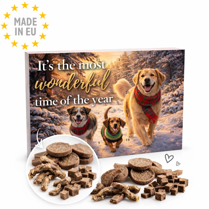 Naturlig Julekalender til Hunde med Kylling og Kalkun Kød – 100g EU - Billede 2