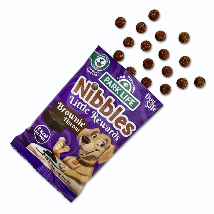 Park life - Nibbles Brownie Flavour Naturlig Kornfri Godbid til Hund 80g, EU - Billede 3
