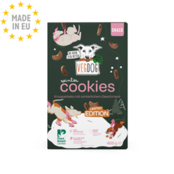VegDog Winter Cookies Limited Edition Vegansk Allergivenlig 400g, EU