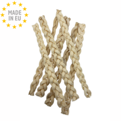 Whesco Flettet Oksehovedhud Naturlig Hundesnack 25-30 cm 1 kg, EU
